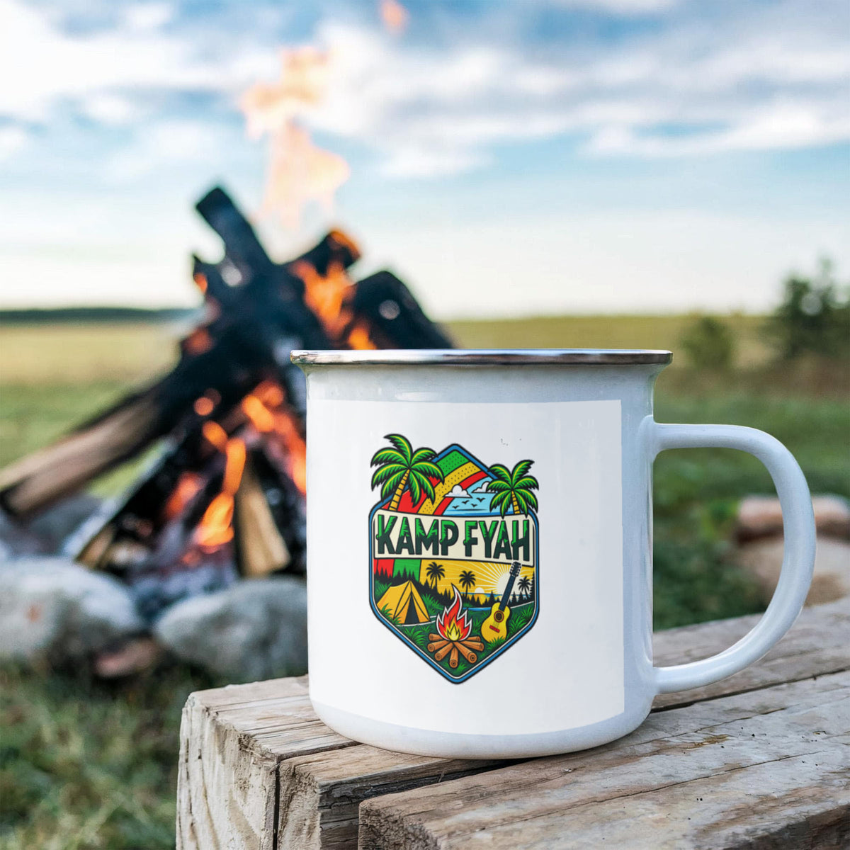 12oz Enamel Camping Mug