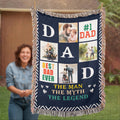 Best Dad Ever - Woven Blanket